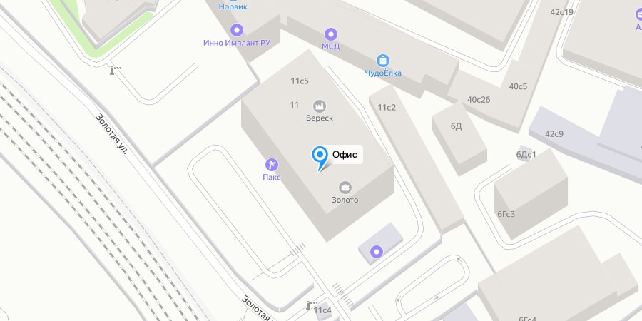 Изображение карты месторасположения офиса Москва-1